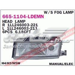Reflektor lewy 24608500 VAG