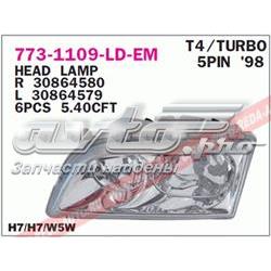 Reflektor lewy Volvo S40 I