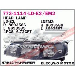 8693588 Volvo Reflektor prawy