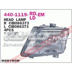 Reflektor prawy Mercedes V minivan (638) (1996 - 2003) cena, od 76,15 USD