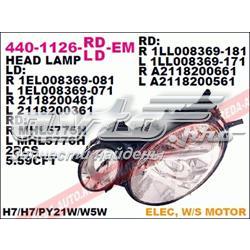Reflektor lewy Mercedes 211820016164