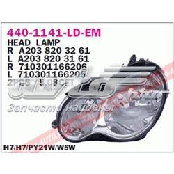 Reflektor lewy 301166205 Mercedes