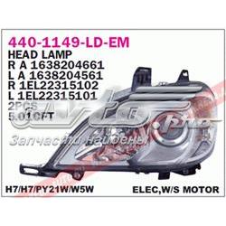 Reflektor lewy Mercedes 163820456164