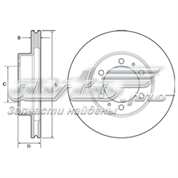 BG4557 Delphi tarcza hamulcowa przednia