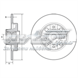 BG9116RS Delphi tarcza hamulcowa tylna