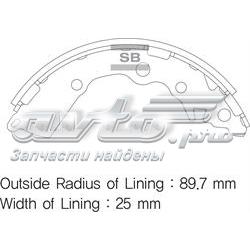 Do koszyka 583501YA00 Hyundai/Kia Klocki hamulcowe tylne bębnowe