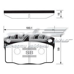Klocki hamulcowe przednie tarczowe General Motors 4512002