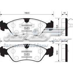 4512002 General Motors Klocki hamulcowe przednie tarczowe