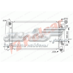 16410YZZ07 Toyota Chłodnica silnika