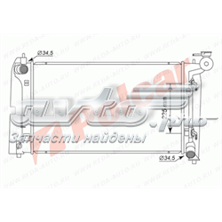Chłodnica silnika Toyota 16410YZZ07 cena, od 93,87 USD