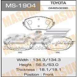 MS1904 Masuma klocki hamulcowe przednie tarczowe