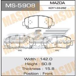 MS5908 Masuma klocki hamulcowe przednie tarczowe