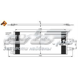 Chłodnica klimatyzacji NRF 350043 cena, od 122,27 USD