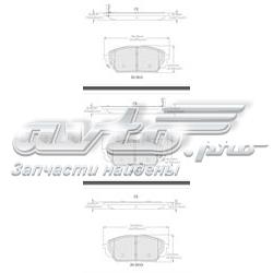 Klocki hamulcowe przednie tarczowe do Hyundai Veracruz  