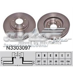 Tarcza hamulcowa przednia Japan Parts DI360C