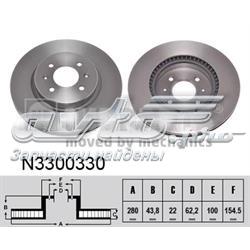 Tarcza hamulcowa przednia Japan Parts DIK23C cena, od 49,71 USD