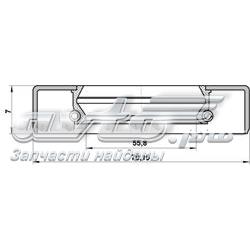 Uszczelniacz półosi mostu tylnego wewnętrzny Febest 95GDS57700707X cena, od 8,21 USD