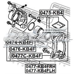 Prowadnica zacisku przedniego Febest 0474KB4F