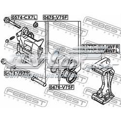  Jarzmo zacisku hamulcowego przedniego Mitsubishi Pajero 