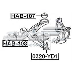 Silentblock przedniego wahacza dolnego 51393S3VA01 Honda