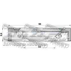 Uszczelniacz półosi mostu przedniego do Toyota Land Cruiser 80 J8