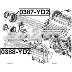 Do koszyka 0387YD2 Febest Rolka napinacza paska napędowego