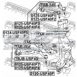Wahacz zawieszenia przedniego prawy górny 4861059145 Toyota