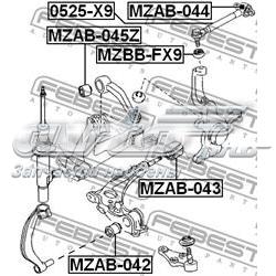 Do koszyka T00134D00B Mazda Wahacz zawieszenia przedniego górny lewy/prawy
