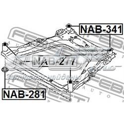 Tuleja (poduszka) przedniej belki Febest NAB341 cena, od 25,57 USD