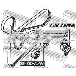 Rolka napinacza paska napędowego Febest 0487CW5W cena, od 17,03 USD
