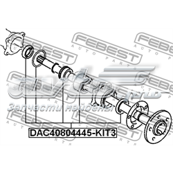 Lożysko piasty tylnej Febest DAC40804445KIT3 cena, od 31,33 USD