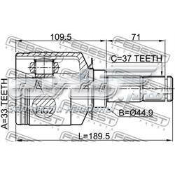 Przegub homokinetyczny wewnętrzny przedni lewy Mercedes GL X164