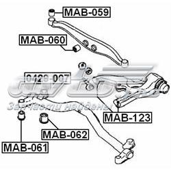 Silentblock wahacza tylnego dolnego MAB123 Febest