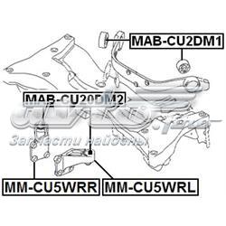 Silentblock trawersu do mocowania tylnego reduktora tylny Febest MABCU20DM1 cena, od 15,12 USD