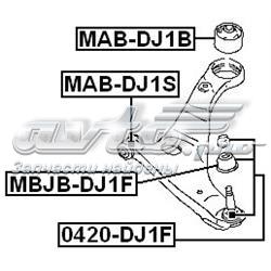 Silentblock przedniego wahacza dolnego Febest MABDJ1B cena, od 17,29 USD