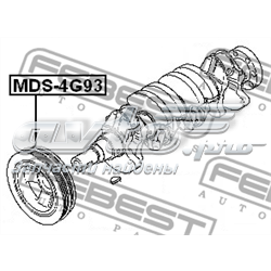 Koło pasowe wału korbowego MMD315454 Mitsubishi