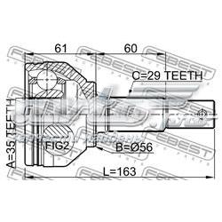 0210-J1020 Febest przegub homokinetyczny przedni zewnętrzny
