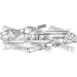 Do koszyka 437136080 Toyota Krzyżak wału Cardana tylnego