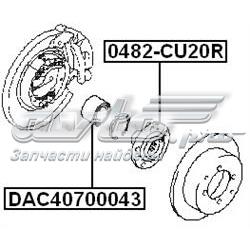 Piasta tylna 0482CU20R Febest