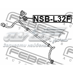 Tuleja stabilizatora przedniego Nissan Altima L32