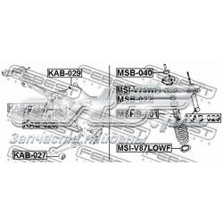 Silentblock wahacza tylnego górnego Febest KAB029 cena, od 11,27 USD