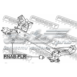 Silentblock tylnej belki 550450007R Renault (RVI)