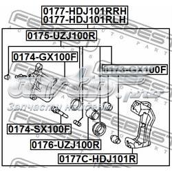 Zestaw naprawczy zacisku hamulcowego tylnego Toyota Land Cruiser J10