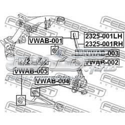 Do koszyka VWAB004 Febest Silentblock wahacza tylnego dolnego