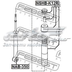 Do koszyka Silentblock amortyzatora tylnego Nissan Tiida  C11X