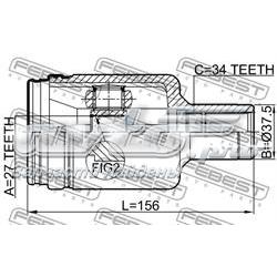 Przegub homokinetyczny wewnętrzny przedni lewy Mercedes C W203