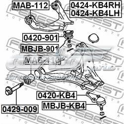 Do koszyka 4010A147 Mitsubishi Wahacz zawieszenia przedniego górny lewy