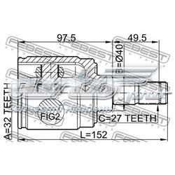 Przegub homokinetyczny wewnętrzny przedni prawy Honda 44310S10A00 cena, od 41,19 USD