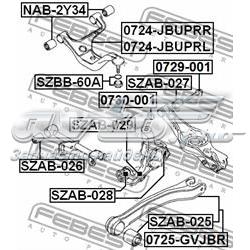 Silentblock czopu tylnego SZAB028 Febest