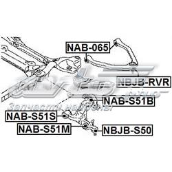 Silentblock przedniego wahacza dolnego Febest NABS51S cena, od 6,70 USD